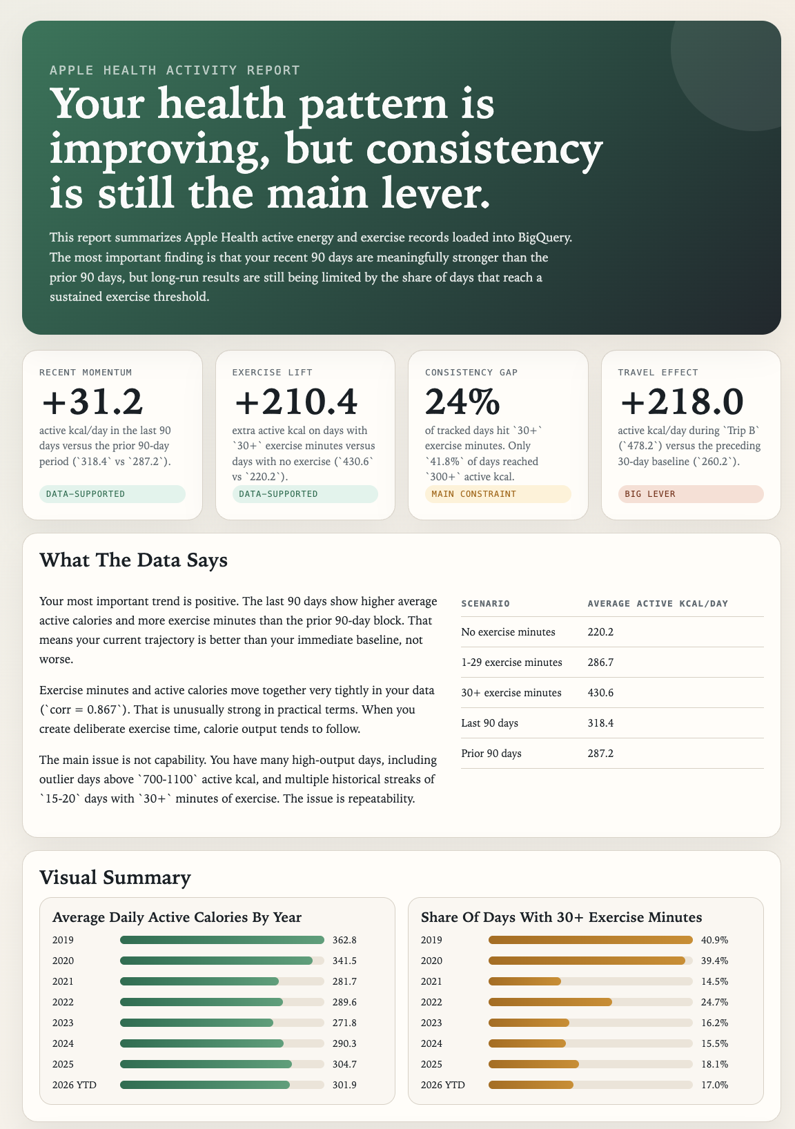 Codex-generated report (numbers adjusted for data privacy, screenshot by the author)
