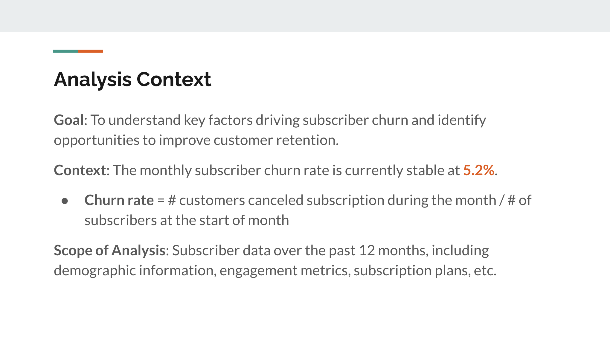 Example context slide