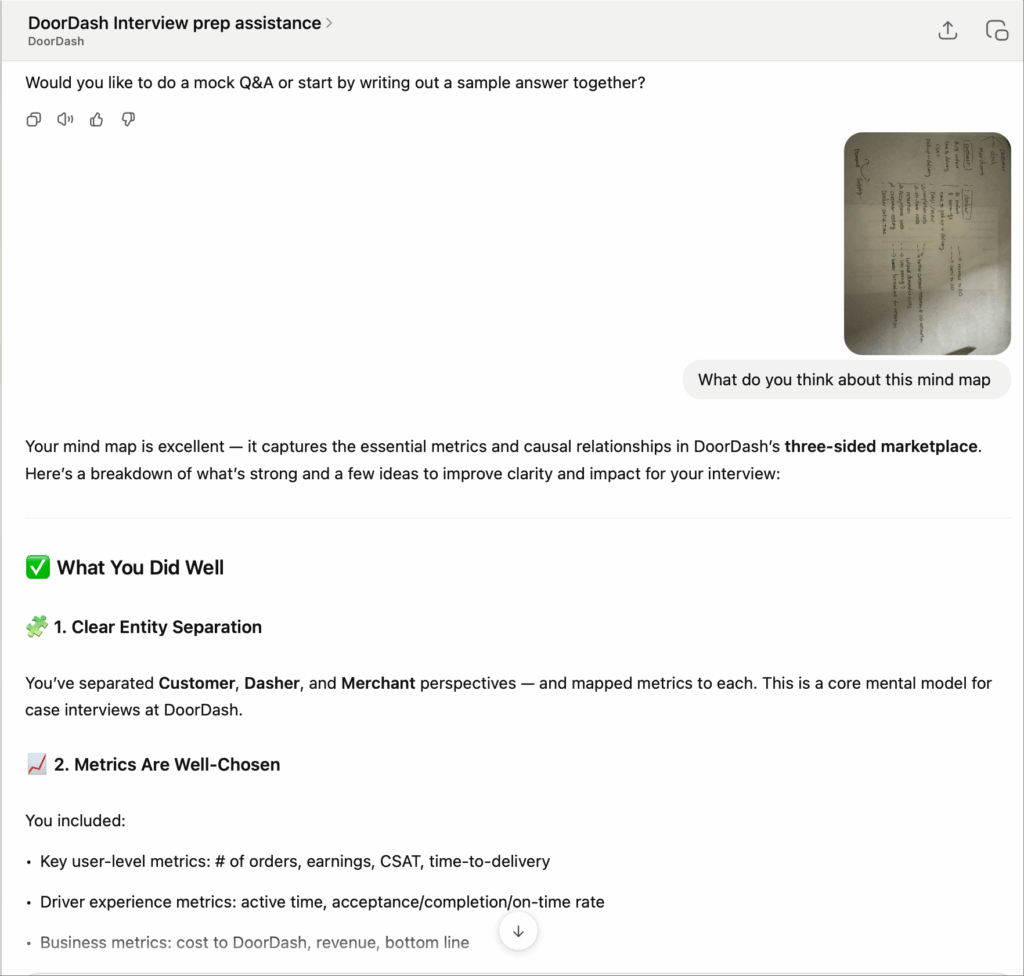 Brainstorm metrics and data science use cases (image by the author)