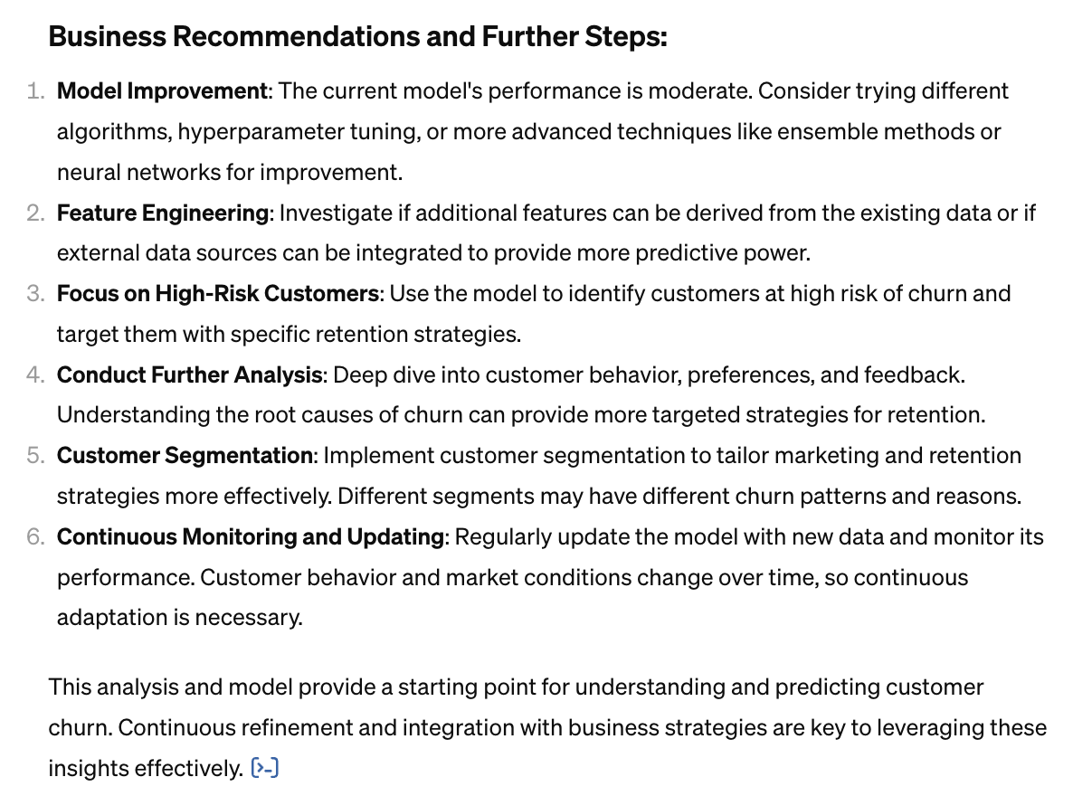 Recommendations and Next Steps