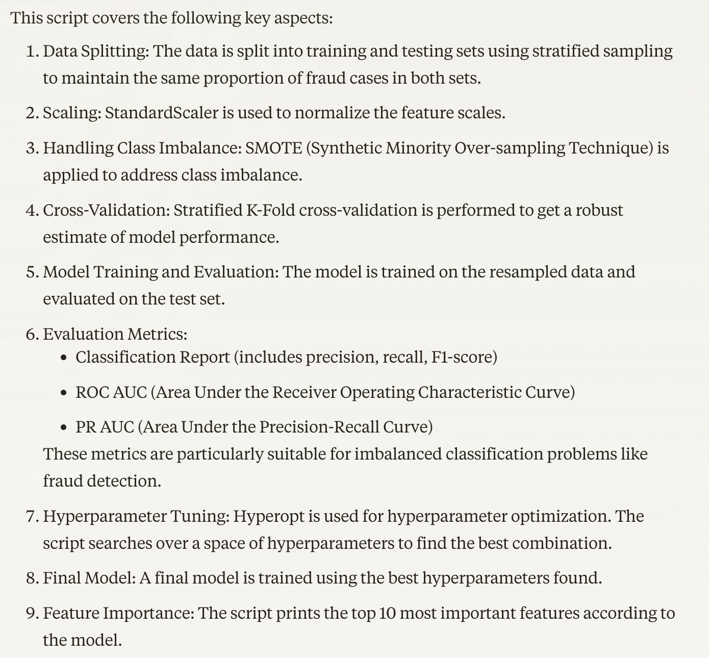 Claude — Model training and evaluation1